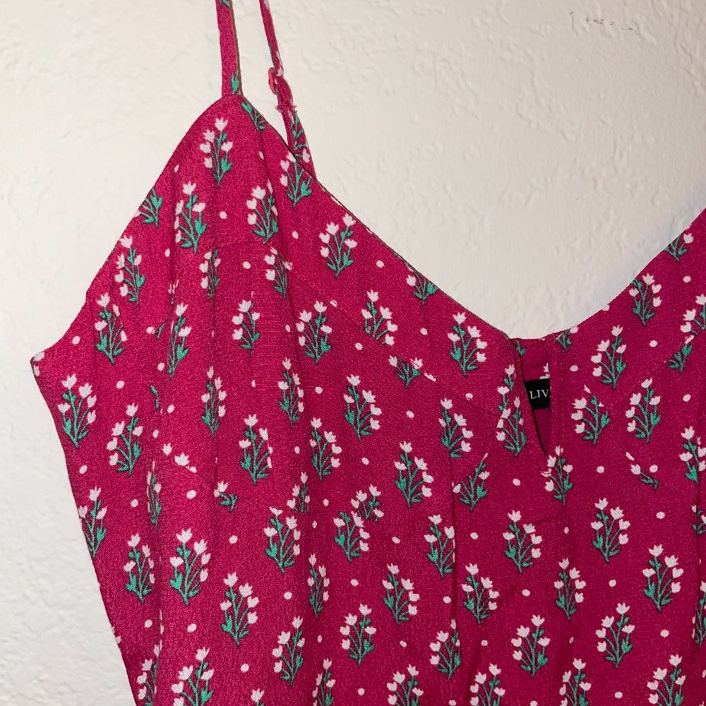 Red Olivaceous Strappy Dress Large - Picture 2 of 6